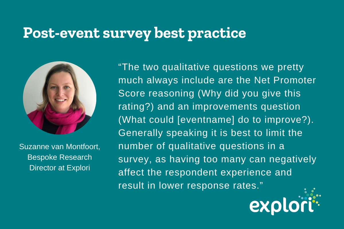 11 most important post event survey questions for attendees